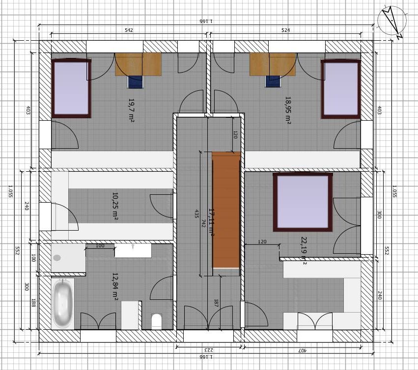 Grundriss für ein 2,5geschossiges Haus Grundrissforum